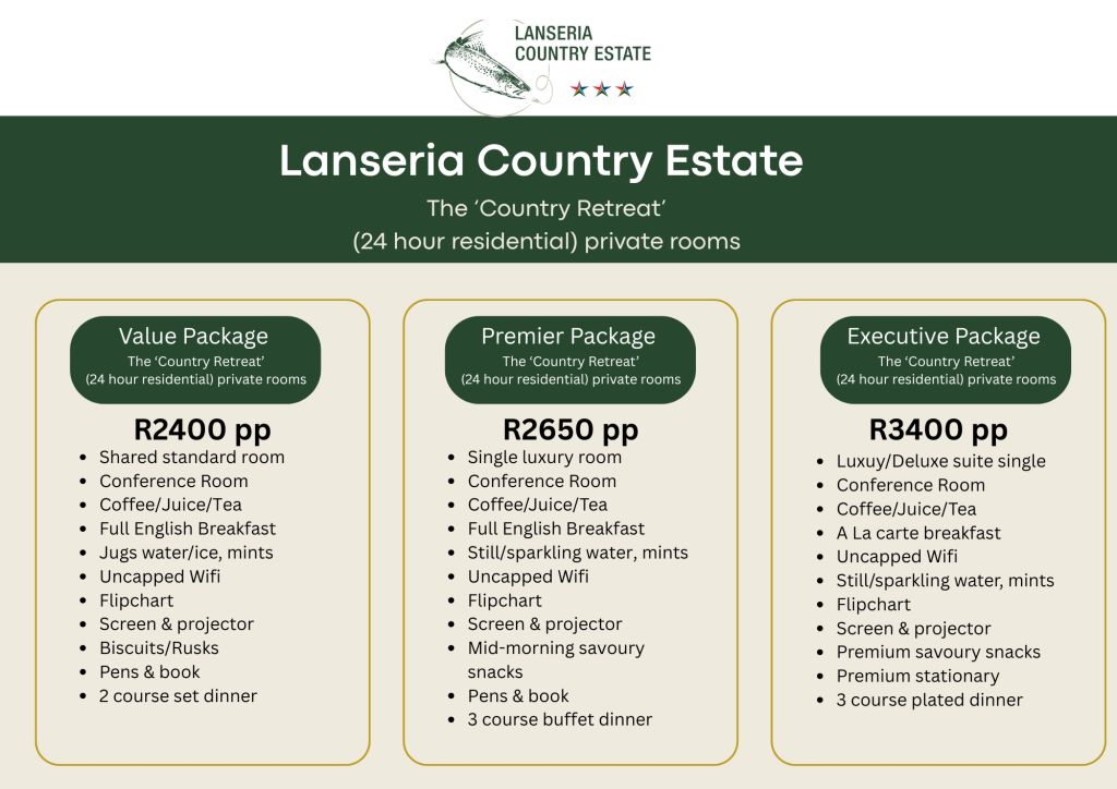 Conference Packages - Country Retreat private
